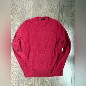Quince Mongolian Cashmere Crewneck Sweater (Red)